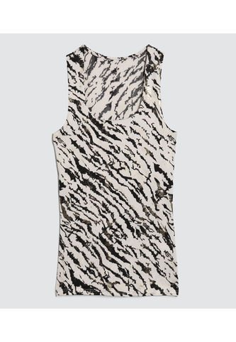 Top Para Mujer Cuello Redondo Color Crema Marca Ostu #40220376 Ostu