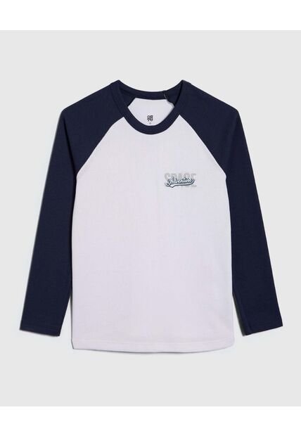 Camiseta Para Niño Manga Larga Color Blanco Marca Ostu #80090231