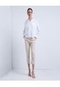 Pantalon Para Mujer Capri Color Café Claro Marca Ostu #40070442 de Ostu