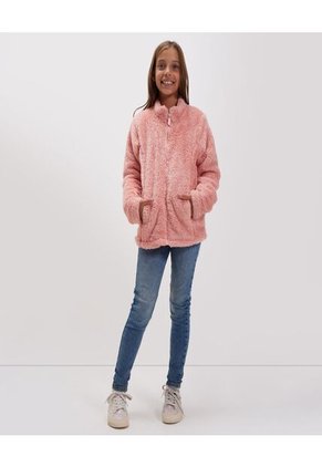 Chaqueta Para Niña Abrigo Color Rosado  Marca Ostu #90080034