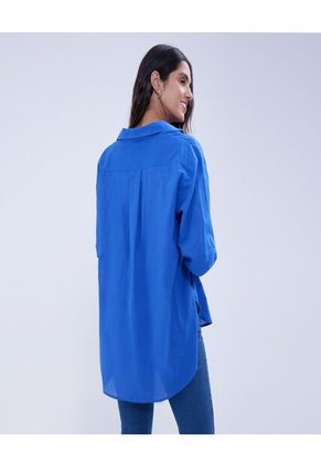 Blusa Para Mujer Manga Larga Color Azul Marca Ostu #40120992