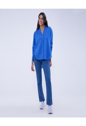 Blusa Para Mujer Manga Larga Color Azul Marca Ostu #40120992