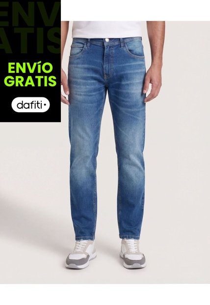 Jean  Para Hombre Carrot Color Azul Marca Ostu #60160453