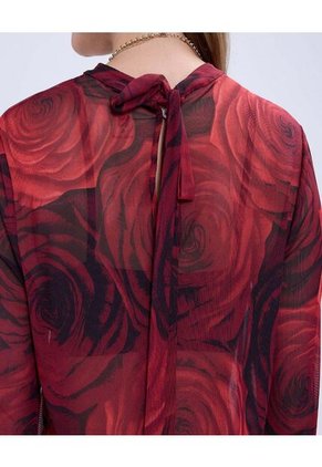 Camiseta Para Mujer Manga Larga Color Rojo Marca Ostu #40092264