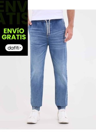 Jean  Para Hombre Jogger Color Azul Marca Ostu #60160457 Ostu
