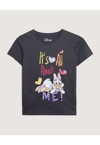 Camiseta  Infantil Niña Manga Corta Cuello Redondo Color Gris Marca Ostu #90090352 Ostu