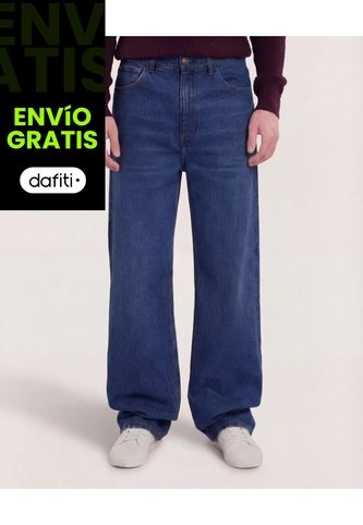 Jean  Para Hombre Loose Color Azul Marca Ostu #60160454 Ostu