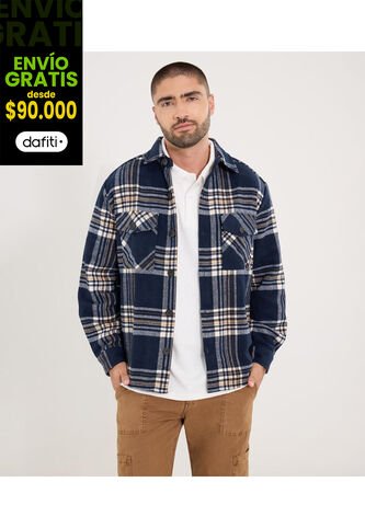 Chaqueta Para Hombre Moda Color Crema Marca Ostu #60080115 Ostu