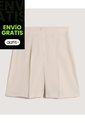 Short  Para Mujer Multiusos Plano Color Beige Marca Ostu #40190385 de Ostu