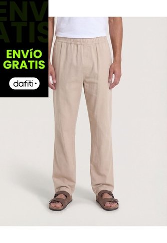 Pantalón  Para Hombre Moda Color Beige Marca Ostu #60070581 Ostu