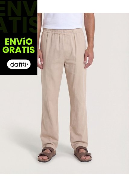 Pantalón  Para Hombre Moda Color Beige Marca Ostu #60070581