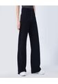 Jean Para Mujer Wide-Leg Color Negro Marca Ostu #40160494 de Ostu