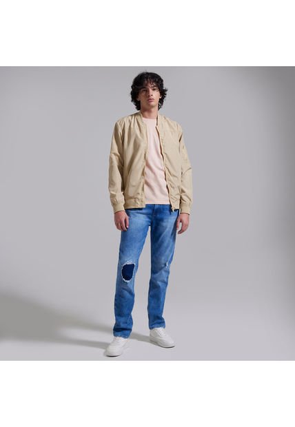 Jean Para Hombre Slim Color Azul  Marca Ostu #60160201