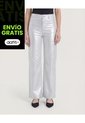 Pantalón  Para Mujer Moda Color Plata Marca Ostu #40070914 de Ostu