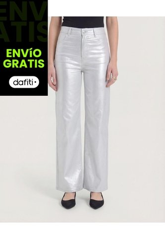 Pantalón  Para Mujer Moda Color Plata Marca Ostu #40070914 Ostu