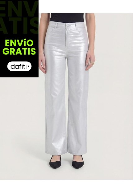Pantalón  Para Mujer Moda Color Plata Marca Ostu #40070914