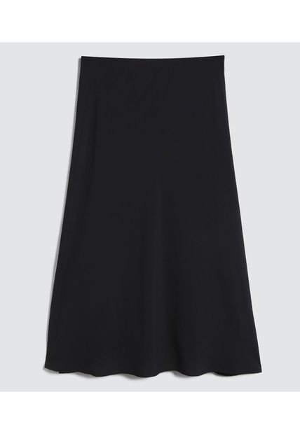 Falda Para Mujer Medio Color Negro Marca Ostu #40140138