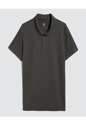 Polo Para Hombre Cuello Tejido Sin Bolsillo Color Verde Marca Ostu #60110673