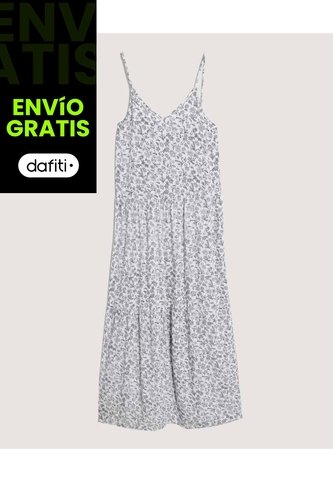 Vestido  Para Mujer M/Sisa Largo Color Crudo Marca Ostu #40170380 Ostu
