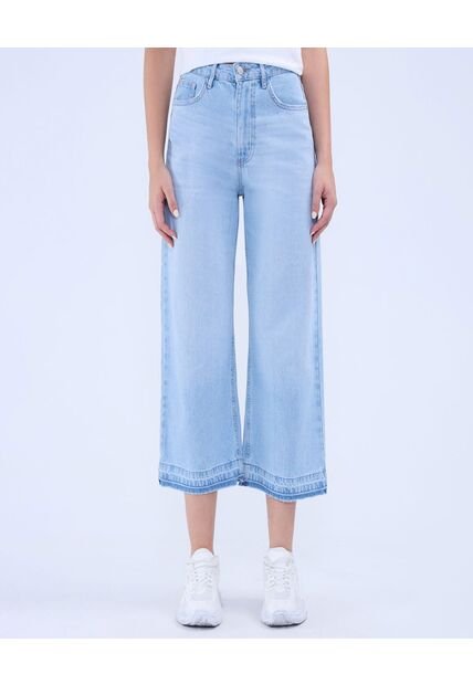 Jean Para Mujer Culotte Color Azul Claro Marca Ostu #40160532