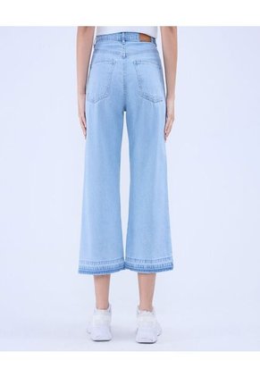 Jean Para Mujer Culotte Color Azul Claro Marca Ostu #40160532