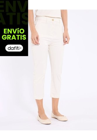 Pantalón  Para Mujer Capri Color Beige Marca Ostu #40070869 Ostu