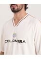 Camiseta Mundial Colombia 2026  Para Hombre Crema Ostu de Ostu