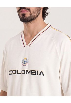 Camiseta Mundial Colombia 2026  Para Hombre Crema Ostu