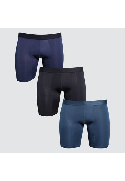 Boxer Para Hombre Filete Medio Microfibra Color Pack X Marca Ostu #60000398