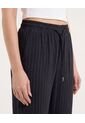 Jogger Con Bolsillos  Para Mujer Negro Ostu de Ostu