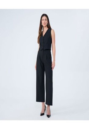 Chaleco Para Mujer Plano Color Negro Marca Ostu #40250020