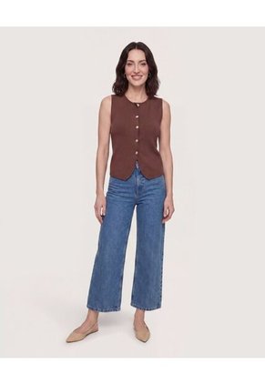 Jean Culotte Easy Fit  Para Mujer Azul Ostu