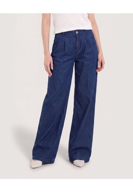 Jean Wide Leg Prenses  Para Mujer Azul Ostu