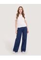 Jean Wide Leg Prenses  Para Mujer Azul Ostu de Ostu
