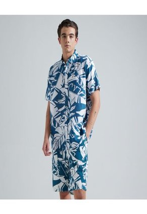 Bermuda Para Hombre  Color Azul  Marca Ostu #60100306