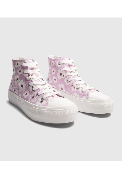 Tenis Para Mujer Canvas Color Lila Marca Ostu #40720180