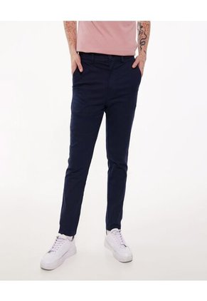Pantalon Para Hombre Chino Color Azul Oscuro Marca Ostu #60070225