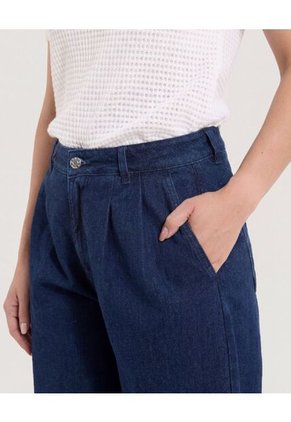 Jean Wide Leg Prenses Para Mujer Azul Ostu