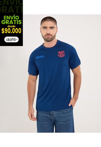 Camiseta Para Hombre Manga Corta Cuello Redondo Color Azul Marca Ostu #60091817 Ostu