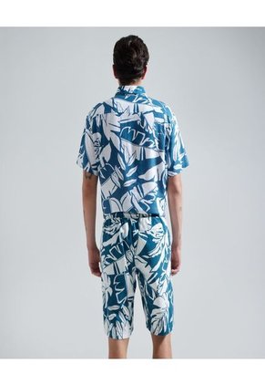 Bermuda Para Hombre  Color Azul  Marca Ostu #60100306