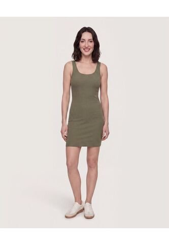 Vestido Manga Sisa  Para Mujer Verde Ostu Ostu