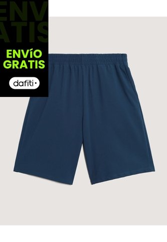 Bermuda  Para Hombre Deportiva Largo Color Azul Marca Ostu #60100479 Ostu