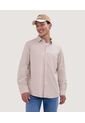Camisa Para Hombre Manga Larga Con Bolsillo Color Beige Marca Ostu #60010680 de Ostu