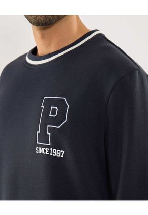 Buzo Para Hombre Cuello Redondo Color Azul Marca Ostu #60060586