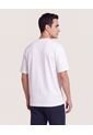Camiseta Regular Texturizada  Para Hombre Crema Ostu de Ostu