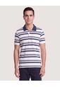 Polo Cuello Tejido A Rayas  Para Hombre Azul Ostu de Ostu