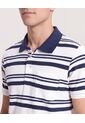 Polo Cuello Tejido A Rayas  Para Hombre Azul Ostu de Ostu