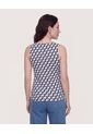 Top Basico Hombro Ancho  Para Mujer Azul Ostu de Ostu