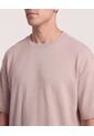 Camiseta Oversize Texturizada  Para Hombre Café Ostu de Ostu