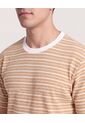 Camiseta Regular Preteñida Klang  Para Hombre Camel Ostu de Ostu